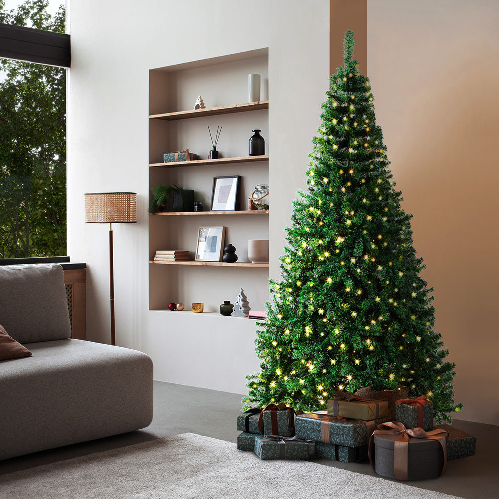 7FT Green Christmas Tree with LED Lights