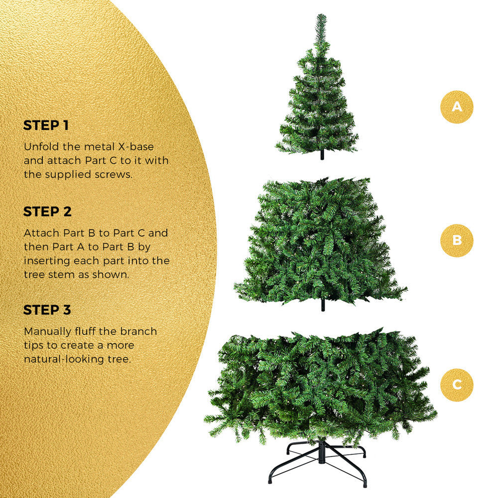 7FT Green Christmas Tree with 1000 Tips