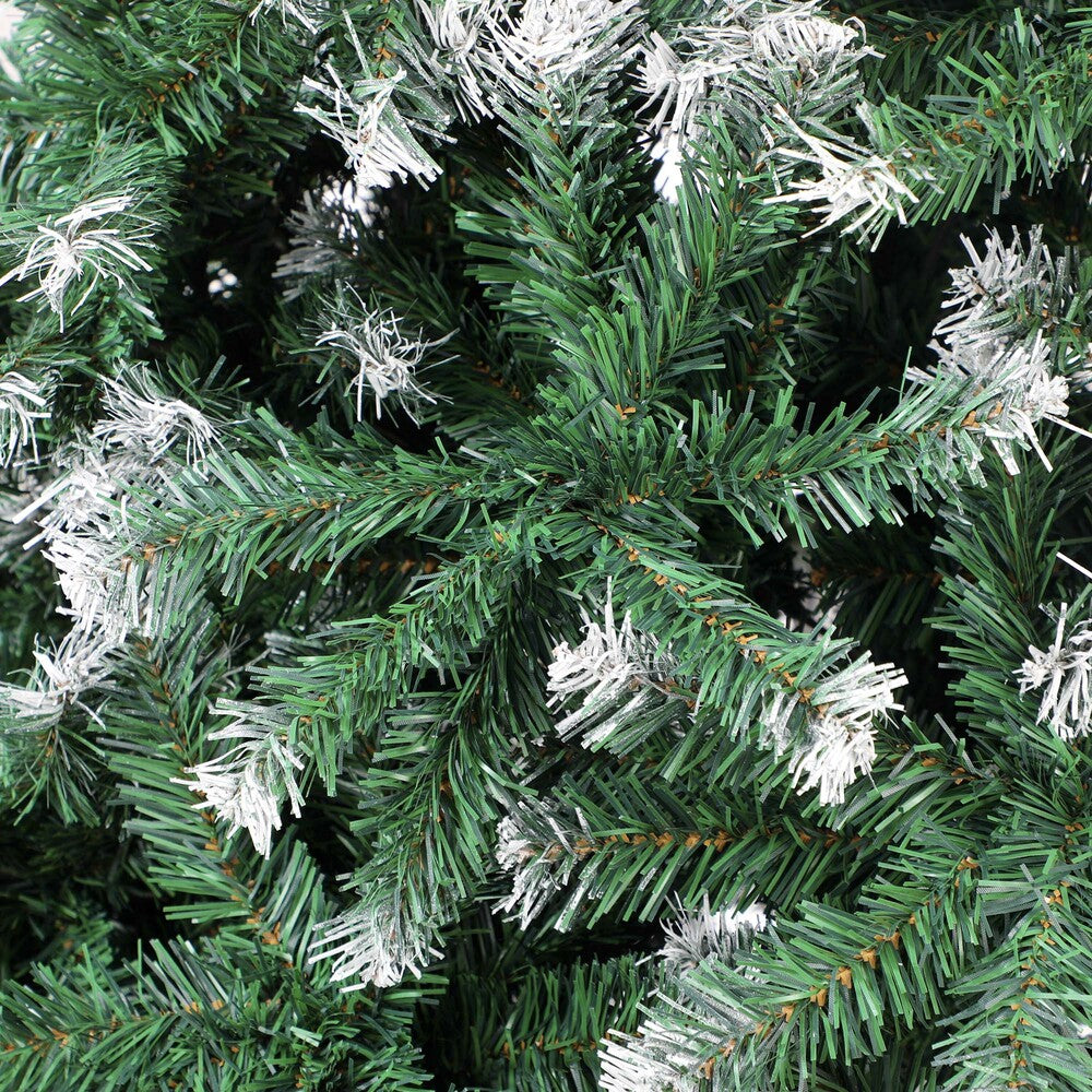 1.8M 6FT Snowy Green Christmas Tree with 830 Tips Décor