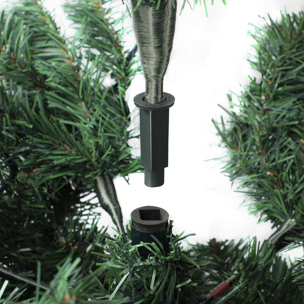 1.8M 6FT Snowy Green Christmas Tree with 830 Tips Décor