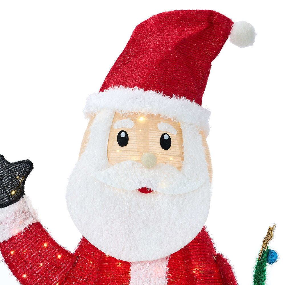 3D LED Christmas Santa Claus Light Festive Display