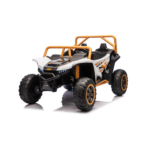24V Licensed WildCat Arctic Cat Kids Two Seater Ride-On Buggy White
